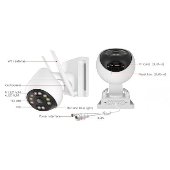 Ασύρματη IP Camera Vstarcam CS69 3MP Full HD+ Αδιάβροχη Εξωτερική με WiFi & Φακό 4mm image 4