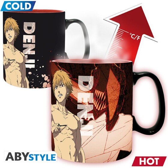 Κούπα Heat Change Abysse Corp. Chainsaw Man - Denji & Aki 460ml image 2
