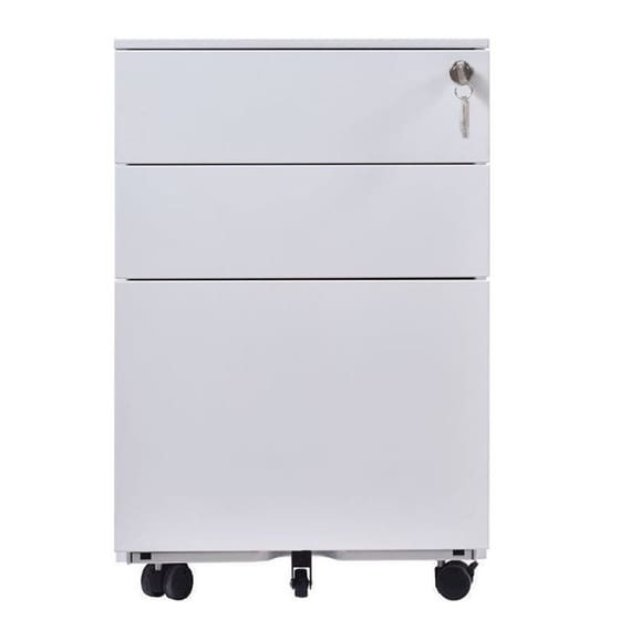 Συρταριέρα Γραφείου Woodwell από Μέταλλο  39x52x60 cm -  Λευκό image 1