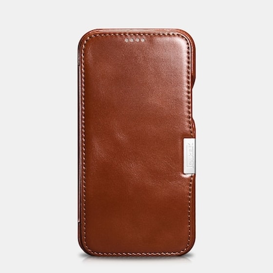 Θήκη Apple iPhone 12 Pro Max - Icarer Side-open Vintage Series - Brown image 2