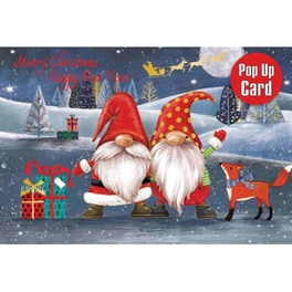 Ευχετήρια Κάρτα 12 Εποχές Xmas Pop Up Gong Δώρα