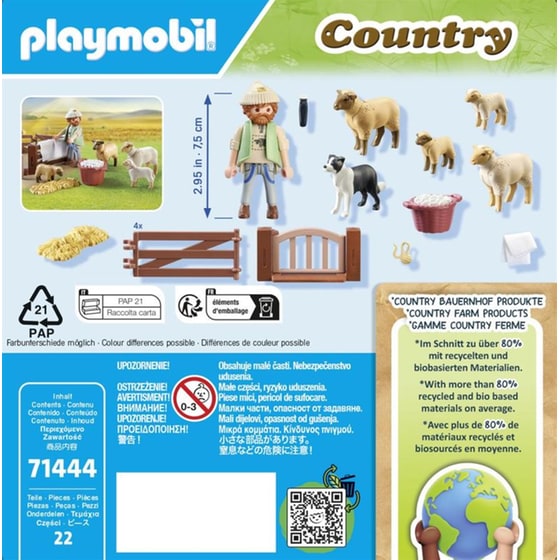 PLAYMOBIL® Country Βοσκός με προβατάκια (71444) image 6