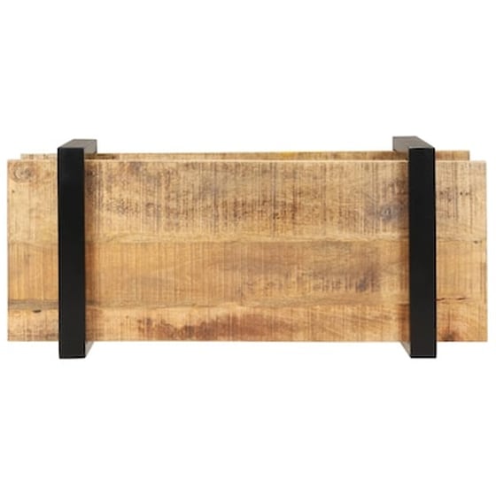 Έπιπλο Τηλεόρασης VidaXL Ξύλο Μάνγκο 90x40x40cm - Μπεζ image 4