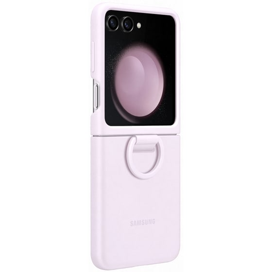Θήκη Samsung  Galaxy Z Flip5 - Samsung Silicon Case with Ring - Lavender image 3