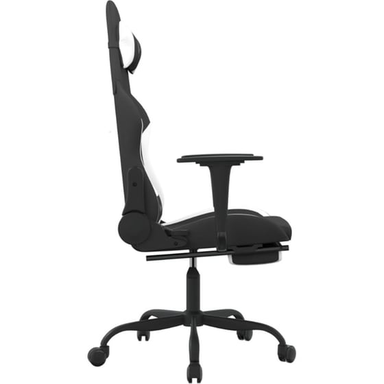 Καρέκλα Gaming VIDAXL 345488 με Υποπόδιο - Μαύρο image 3