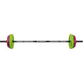 Body Pump Μπάρα InSPORTline Pumpino INS-21699 140cm 19kg Κούφια από Ατσάλι με 6 Δίσκους Βαρών και Κολάρα