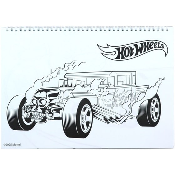 Μπλοκ Ζωγραφικής Gim A4 40Φ Hot Wheels image 3