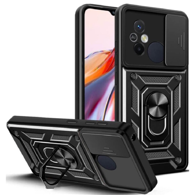 BODYCELL Θήκη Xiaomi Redmi 12C - Bodycell Armor Slide - Μαύρο