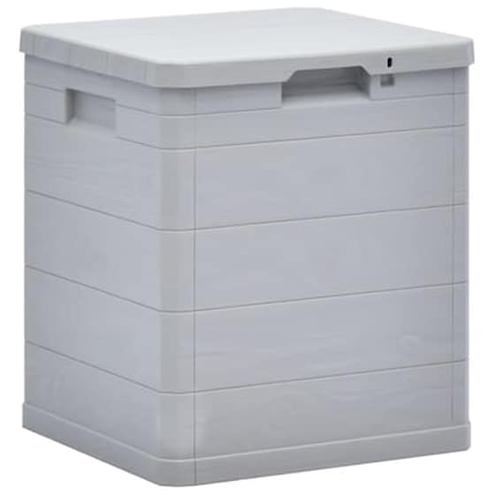 Μπαούλο Αποθήκευσης Κήπου VidaXL Πλαστικό 90 lt. 42.5x44x50 cm - Γκρι image 0