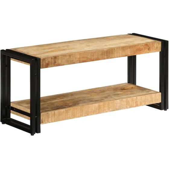 Έπιπλο Τηλεόρασης VidaXL από Ξύλο 90x30x40cm - Καφέ/Μαύρο image 9