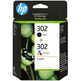 Συμβατό HP 302 Πολλαπλό / Μαύρο Πακέτο 2 Μελανιών Εκτυπωτή X4D37AE