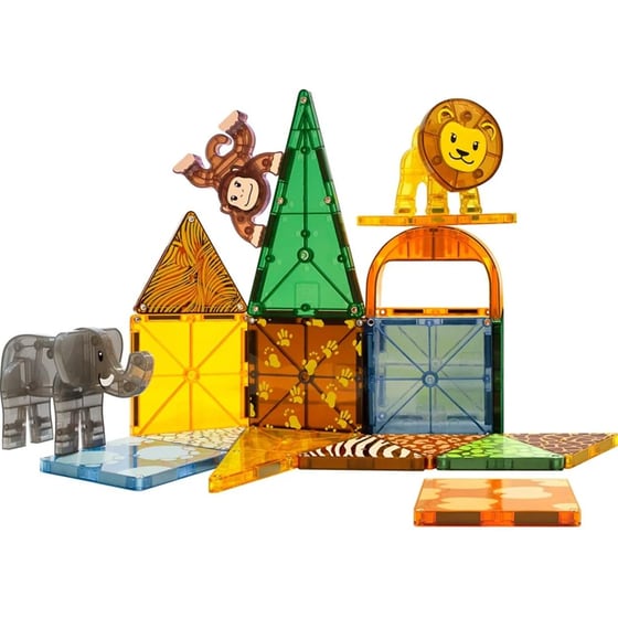 Magna Tiles Safari Animals Μαγνητικό Παιχνίδι 25 κομματιών image 2