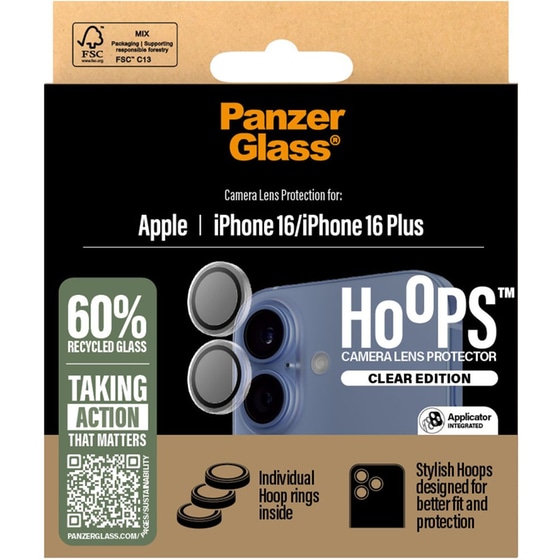 Προστατευτικό κάμερων Apple iPhone 16/iPhone 16 Plus - PanzerGlass Hoops Camera Lens Protection image 3