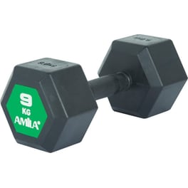 Βαράκι Εξάγωνο 9kg Amila Original Rubber H 90590 από Ατσάλι Q235 - Μαύρο