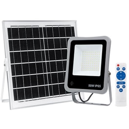 Προβολέας Ηλιακος Led 200W Αδιάβροχος με Φωτοβολταϊκο Πανελ Blf2550 - Μαύρος