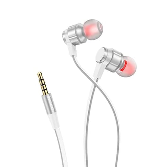 Hoco M85 Platinum Sound Universal Earphone Με Μικρόφωνο Pearl Ασημί image 0