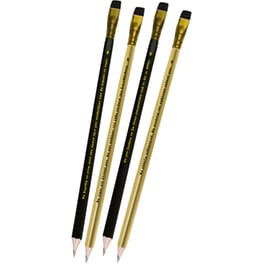 Μολύβι Χάρτινη Πόλη με Γόμα Μαύρο-Χρυσό Ρενέ (1 Τεμάχιο)
