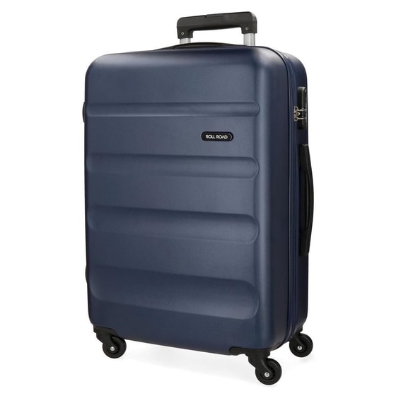 Βαλίτσα Μεσαία Princess Roll Road Flex από ABS 65x46x23cm Navy Blue image 0