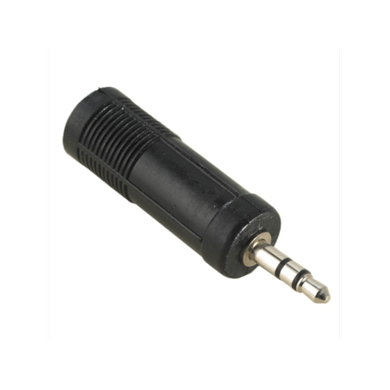 Αντάπτορας Hama 122388 3.5mm jack male σε 6.3mm jack female Μαύρο image 0