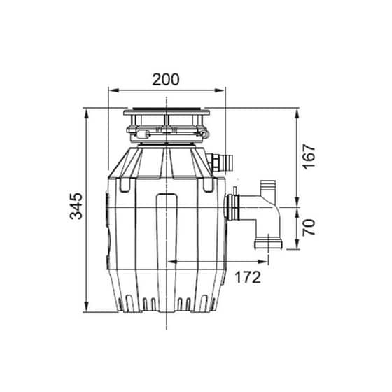 FRANKE TE 50 HEAVY DUTY Σκουπιδοφάγος Νεροχύτη image 1