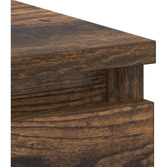 Γραφείο VidaXL από Επεξεργασμένο Ξύλο 90x45x76 cm - Καπνιστή Δρυς image 7