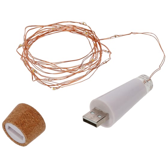Φωτάκια Legami για Μπουκάλι 20 Led - Θερμό Λευκό image 0