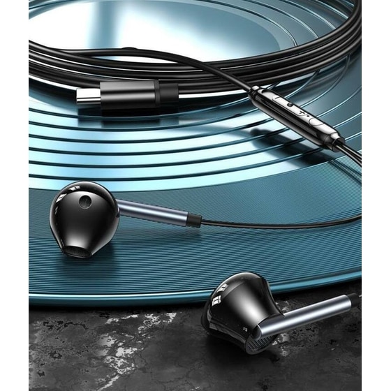 Ακουστικά Handsfree XO Crescent EP66 USB-C - Μαύρα image 1