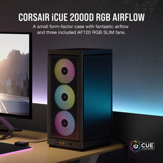 Κουτί Desktop Corsair iCUE 2000D Airflow RGB Mini Tower image 24