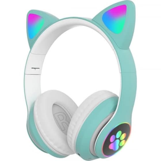 Βεραμάν Ασύρματα Ακουστικά Αυτιά Γάτας Bluetooth Με Led Εναλλασσόμενο Φωτισμό image 3
