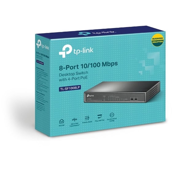 TP-Link TL-SF1008LP Network Switch Unmanaged L2 Fast Ethernet (100 Mbps) 8-Port PoE Support image 2