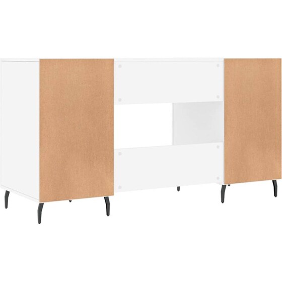 Γραφείο VidaXL από Επεξεργασμένο Ξύλο 140x50x75 cm - Λευκό image 6