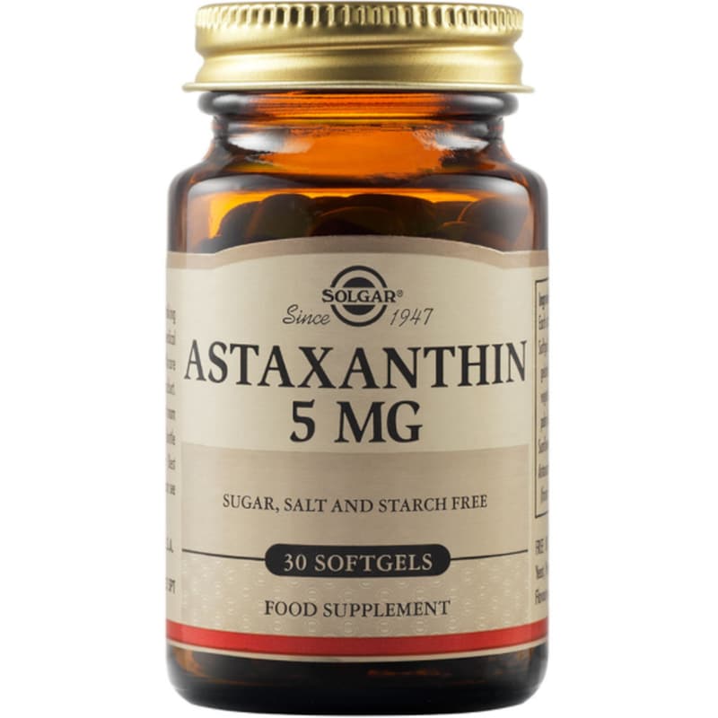 Ειδικό Συμπλήρωμα Διατροφής Solgar Astaxanthin 5mg - 30 κάψουλες