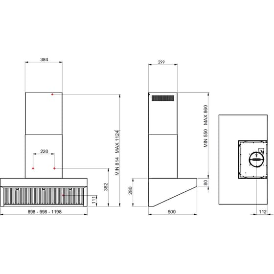 BERTAZZONI KV90PROXT 90 cm Inox Απορροφητήρας Καμινάδα-Τζάκι image 6