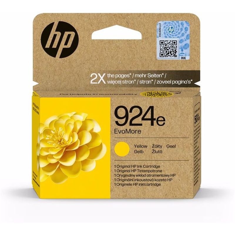 HP 924e EvoMore Κίτρινο Μελάνι Εκτυπωτή 4K0U9NE