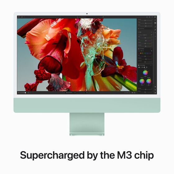 Apple iMac 24" 4.5K Retina Display (Apple M3 8C/8GB/512GB SSD/10C GPU) - Green image 3