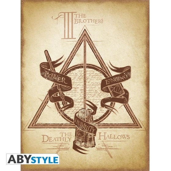 Μοντέρνος Πίνακας ABYstyle Harry Potter Deathly Hall 30 x 40 cm image 0