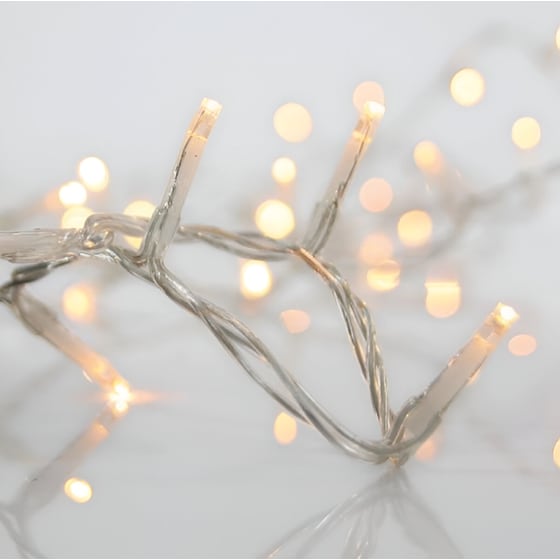 Χριστουγεννιάτικα Λαμπάκια 100 Led 10m - Λευκό Θερμό image 0