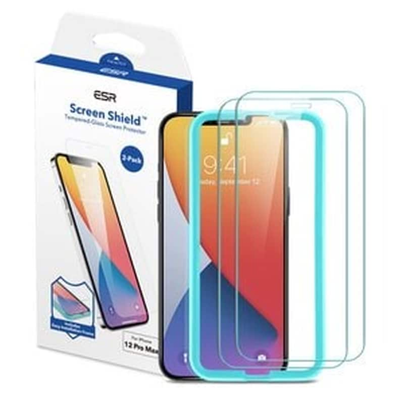 ESR Προστατευτικό οθόνης Apple iPhone 12 Pro Max - Esr Tempered Glass Screen Shield 2pcs