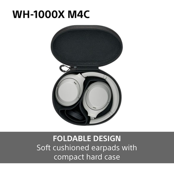 Sony WH-1000XM4C Ασύρματα Ακουστικά Κεφαλής Noise Cancelling - Platinum Silver image 6