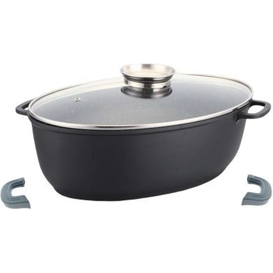 Κατσαρόλα-Χύτρα CHEFFINGER CF-RO38 38 cm Μαύρο image 0