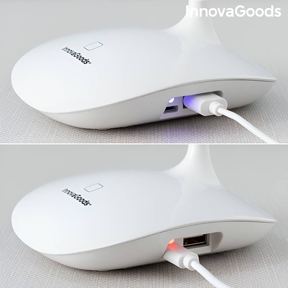 Φωτιστικό Γραφείου Innovagoods Lum2go με Κινητό Βραχίονα 2W - Λευκό image 4