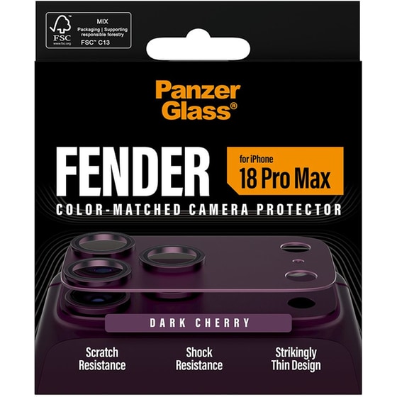 Προστατευτικό καμερών Apple iPhone 18 Pro Max - PanzerGlass Fender Camera Protector - Purple image 3