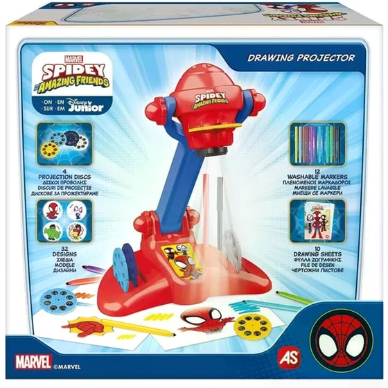 Προτζέκτορας Ζωγραφικής AS Company Spidey & Friends image 0