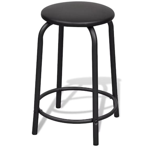 Γραφείο Σχεδίασης VidaXL με Σκαμπό από MDF 119.5x60cm - Φυσικό/Μαύρο image 5
