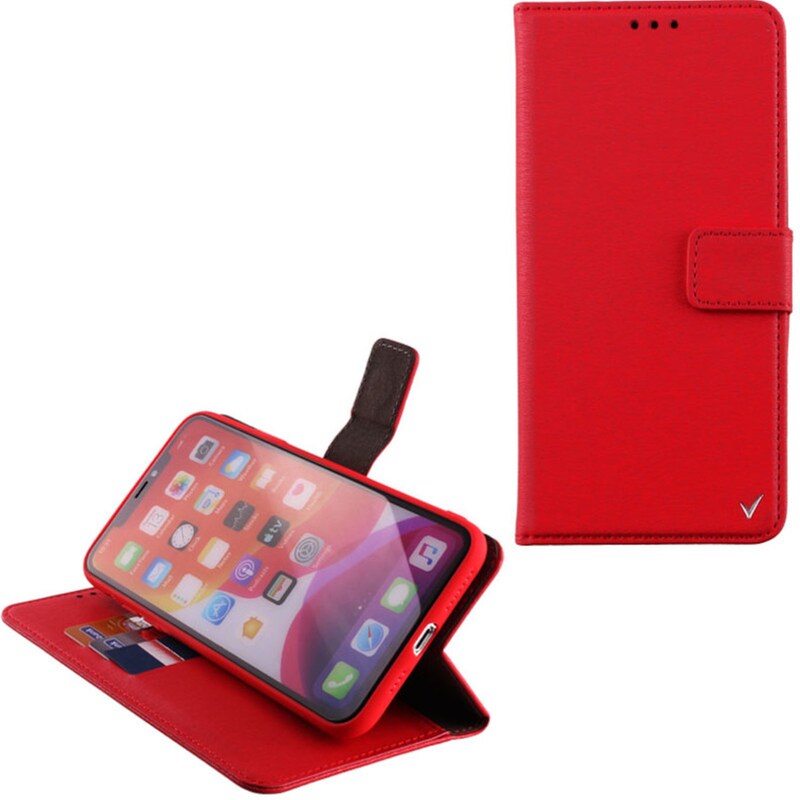 Θήκη Apple iPhone 11 Pro Max - Volte-tel Allure Magnet Book Stand Clip - Red