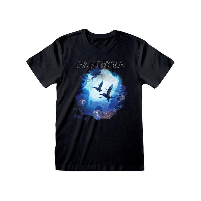 T-shirt Heroes Inc. James Cameron Avatar: The Way Of Water Pandora - Μαύρο