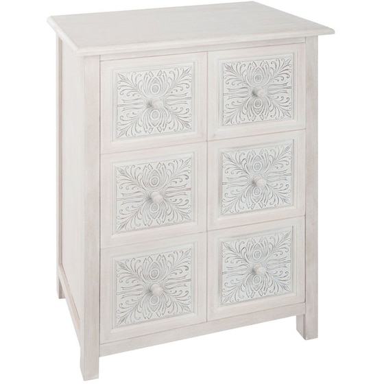 Συρταριέρα Spitishop A-s Hina Chest 6 Θέσεων από Ξύλο/Mdf 156960 64x34x94 cm - Εκρού image 0