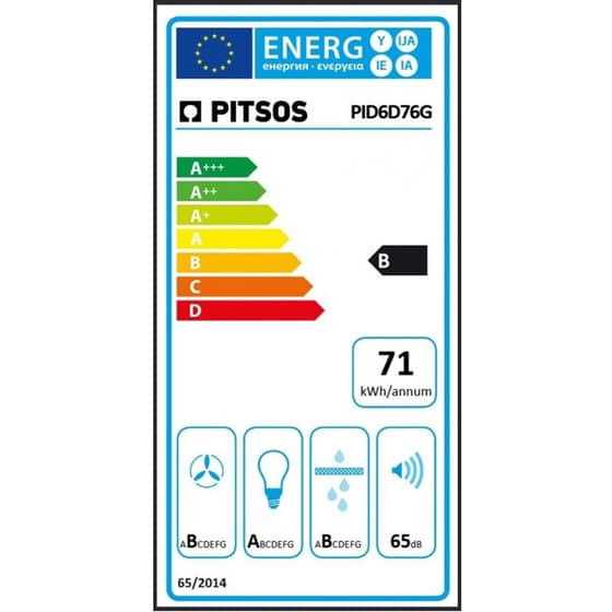 PITSOS PID6D76G 60 cm Μαύρο Μηχανισμός Απορρόφησης image 13