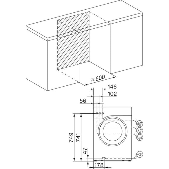MIELE WWB360 WCS Pwash 8 kg 1.400 Στροφές Λευκό με Wi-Fi Πλυντήριο Ρούχων image 8