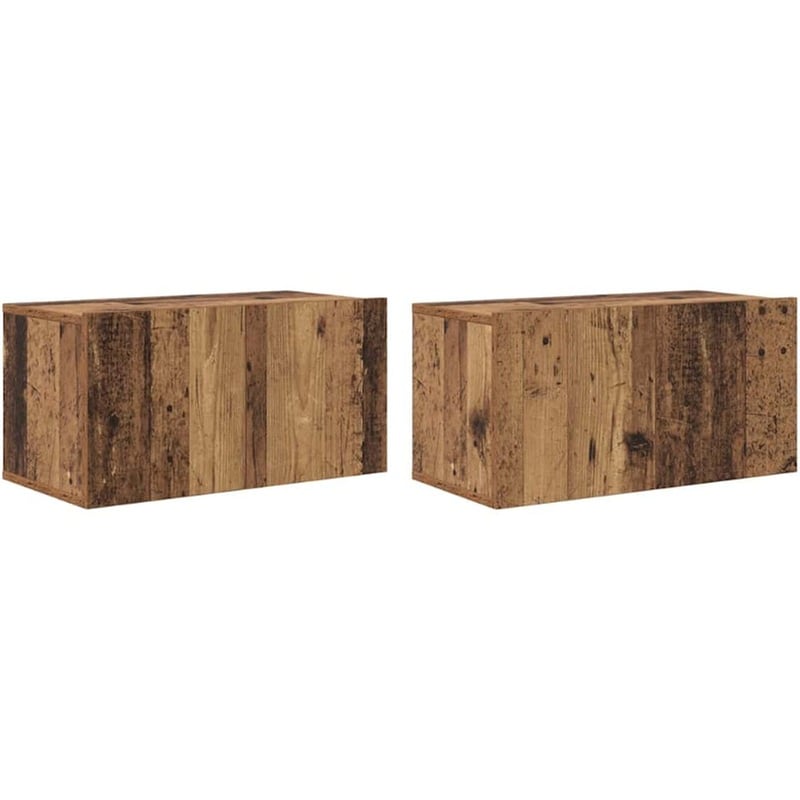 Έπιπλο Τηλεόρασης VidaXL 2 τμχ 60 x 30 x 30 cm - Πολύχρωμο